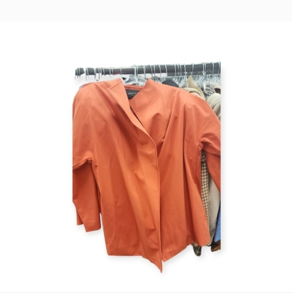 Lafayette 148 Orange Trench Coat for Women - Picture 2 of 2